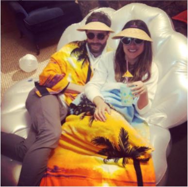 Liesa Dornan's brother Jamie Dornan with his wife Amelia Warner